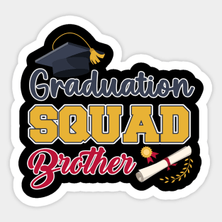 Graduation squad End of school Grad squad brother Gift For Men Father day Sticker